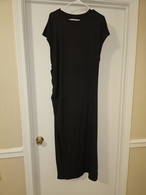 Cider Black Maxi T-Shirt Dress
